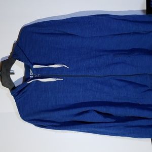 Mossimo Supply Co. Jacket/Hoodie. Men's XL, Blue with White Drawstrings.